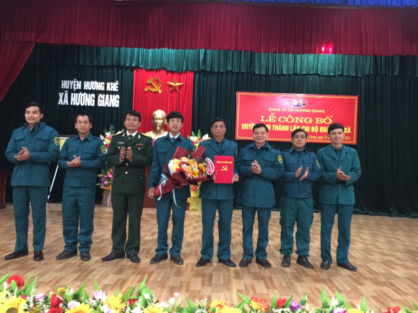 Xã Hương Giang Thành lập Chi bộ Quân sự xã