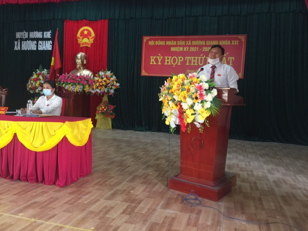 HĐND xã Hương Giang, tổ chức kỳ họp thứ nhất, khóa XXI