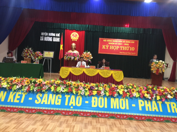 Hương Giang tổ chức Kỳ họp thứ 10, HĐND xã khóa XXI