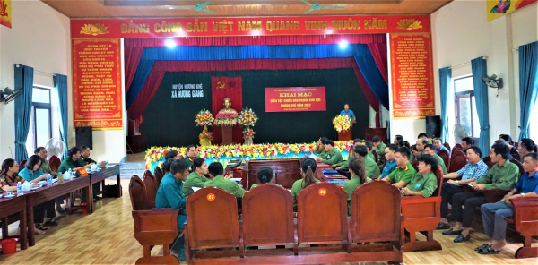Hương Giang khai mạc diễn tập chiến đấu trong khu vực phòng thủ năm 2022